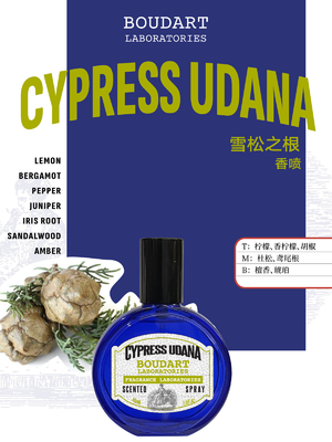 CYPRESS UDANA رذاذ عطر مع زيت الأقراص الأساسية العالمي Klein Blue Design Style