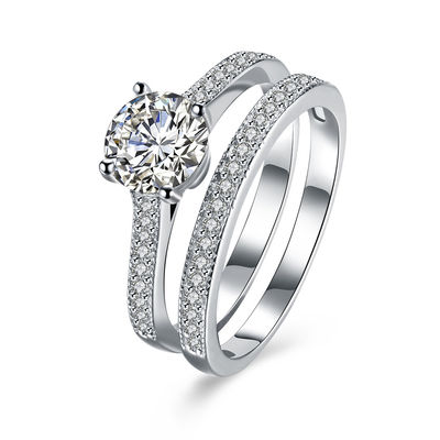 الماس المويسانتي شكل دائري 1 مم إلى 15 مم D EF GH IJ Color Forever Jewelry for Wedding