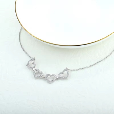 YASVITTI عقدة غرامية مغناطيسية من النخلة OEM Charm 925 Sterling Silver Deinty Heart عقدة من النخلة