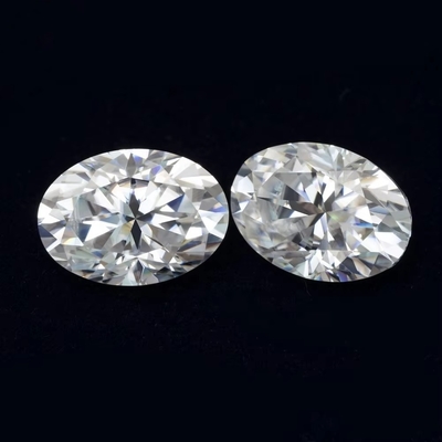DEF لون Moissanite VVS تمرير الماس اختبار فضفاض بيضاوي Moissanite الحجارة