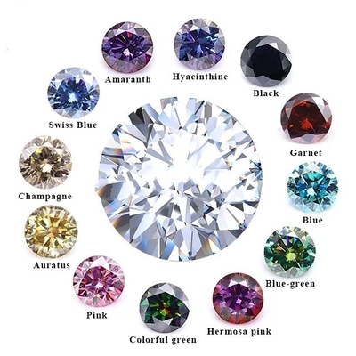 DEF لون Moissanite VVS تمرير الماس اختبار فضفاض بيضاوي Moissanite الحجارة