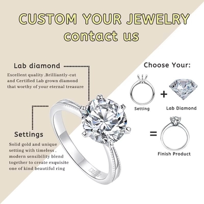 0.5ct 1ct 1.5ct 2ct 3ct بيضاء فضفاضة موسانيت الماس HPHT CVD مختبر الماس النضج