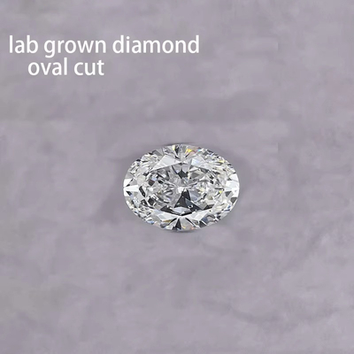حجم كبير 5ct قطعة بيضاوية CVD E F VS1 VS2 IGI المختبر النمو الماس فضفاض بالجملة