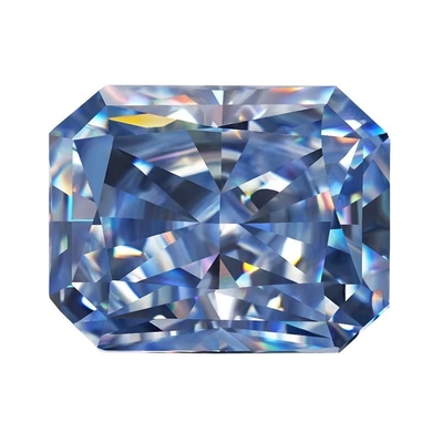 VVS 1ct الثلج المكسور المتوهج قطع فضفاض موسانيت الماس الأزرق الميلي موسانيت