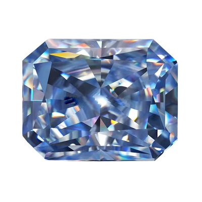 VVS 1ct الثلج المكسور المتوهج قطع فضفاض موسانيت الماس الأزرق الميلي موسانيت