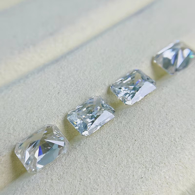 VVS 1ct الثلج المكسور المتوهج قطع فضفاض موسانيت الماس الأزرق الميلي موسانيت