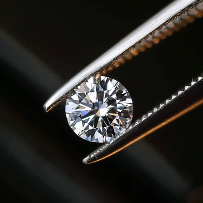 5mm-20mm VVS1 أبيض مستديرة قطع فضفاضة Moissanite الحجر المعالجة بالحرارة للقراطين Stud