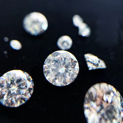 5mm-20mm VVS1 أبيض مستديرة قطع فضفاضة Moissanite الحجر المعالجة بالحرارة للقراطين Stud