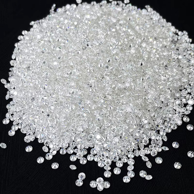 الحلقة البيضاء الفضفاضة الماس موسانيت 1.0 CT لكل حزمة حجم صغير مستدير موسانيت