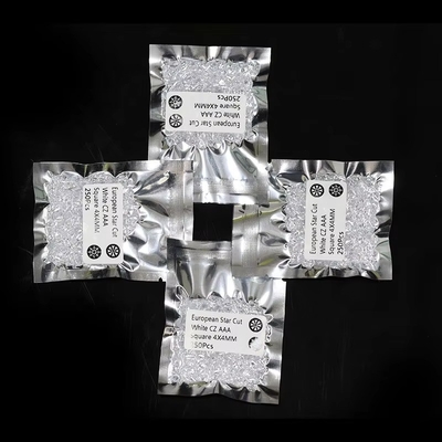 1000 قطعة / حزمة 5A Melee White CZ Stone Loose Cubic Zirconia للنساء مجوهرات موسانيت
