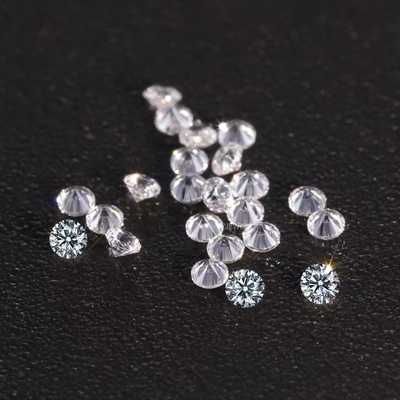 1000 قطعة / حزمة 5A Melee White CZ Stone Loose Cubic Zirconia للنساء مجوهرات موسانيت