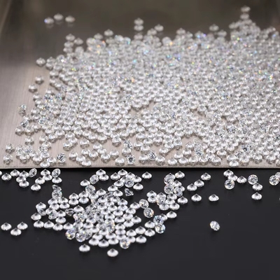 1000 قطعة / حزمة 5A Melee White CZ Stone Loose Cubic Zirconia للنساء مجوهرات موسانيت