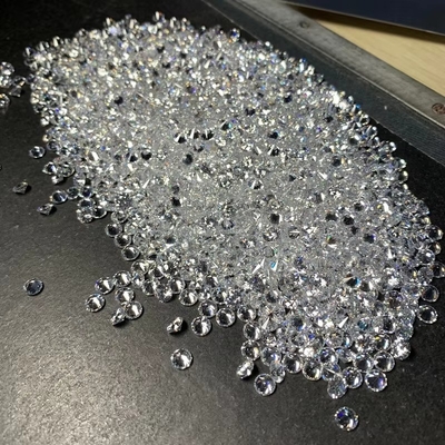 خاتم الخطوبة الماس البيضاء الفضفاضة موسانيت 0.9mm - 3mm مقاس الميلي زيركونيا مكعب