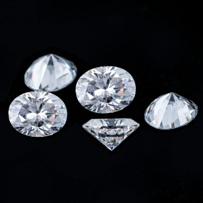 بيع بالجملة الحجارة الماسية الموسانيت المفتوحة الحجارة GRA D EF لون 1mm-8mm لصنع المجوهرات