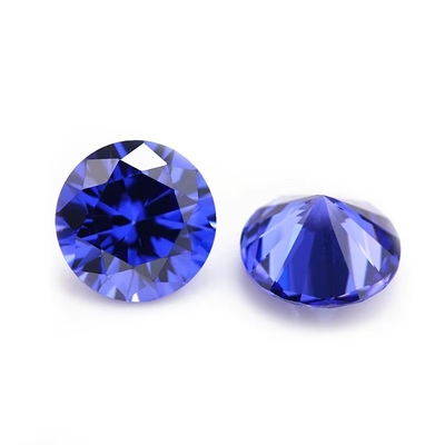 بيع بالجملة 3A ألوان CZ الأحجار الدائرية 3.0mm-9.0mm مكعب فضفاض موسانيت الماس للمجوهرات الفضية