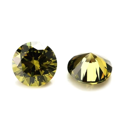 الحجارة الكهربائية الكوبية الزركونيا السلسة للجواهر حجر الميلاد المستدير 4mm-10mm