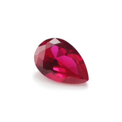 أسلوب فنتايج روبي موسانيت الكوروندوم الصناعي لؤلؤة الشكل 2x3mm إلى 10x14mm حجر كريم فضفاض لصنع المجوهرات