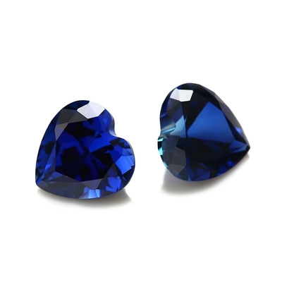 الأحجار الكريمة فضفاضة الحجر الكريم القلب قطع 3x3mm إلى 10x10mm 33# 34# الزرقاء الزعفري الأحجار الاصطناعية