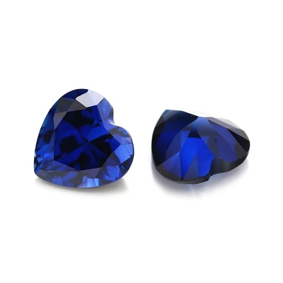 الأحجار الكريمة فضفاضة الحجر الكريم القلب قطع 3x3mm إلى 10x10mm 33# 34# الزرقاء الزعفري الأحجار الاصطناعية