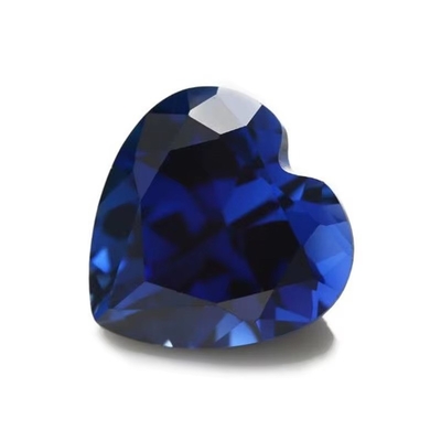 الأحجار الكريمة فضفاضة الحجر الكريم القلب قطع 3x3mm إلى 10x10mm 33# 34# الزرقاء الزعفري الأحجار الاصطناعية