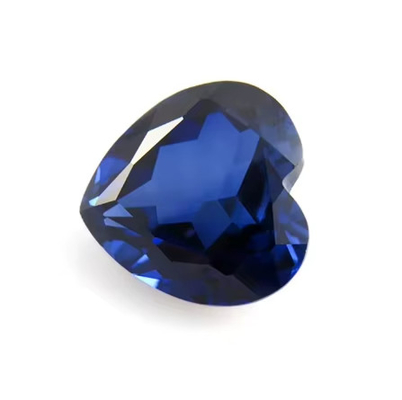 الأحجار الكريمة فضفاضة الحجر الكريم القلب قطع 3x3mm إلى 10x10mm 33# 34# الزرقاء الزعفري الأحجار الاصطناعية