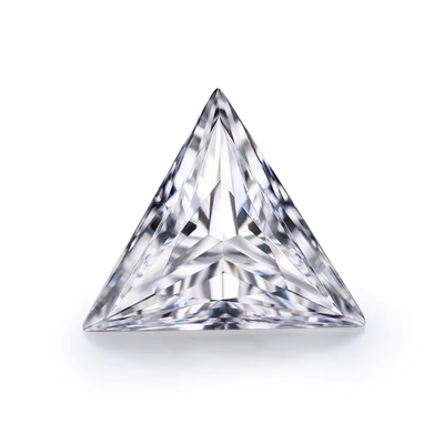 D غير ملونة الصناعية Moissanite مثلث قطع VVS1 فضفاض Moissanite الماس 5 قيراط حلقة