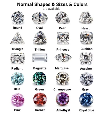 D غير ملونة الصناعية Moissanite مثلث قطع VVS1 فضفاض Moissanite الماس 5 قيراط حلقة