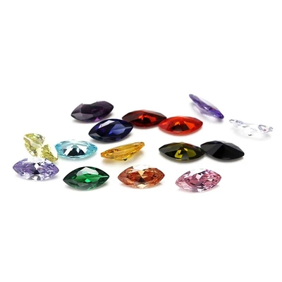 حجارة 8x4mm الشكل ماركيز CZ مثالية لصنع المجوهرات وأقراط الزفاف للرجال
