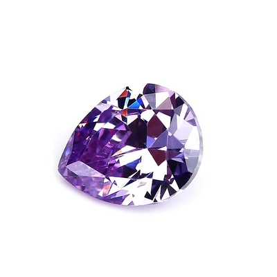 لون الشمبانيا الزركون حجر كريم فضفاض بير شكل 10x8mm الزركونيا الكوبية الاصطناعية موسانيت