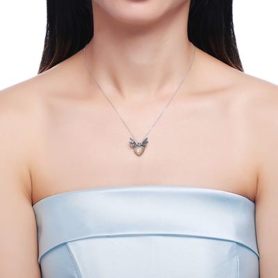 1.48ft 3.93g مجموعات المجوهرات الفضية الاسترليني 14K مطلية بالذهب قلادة قلادة النحل
