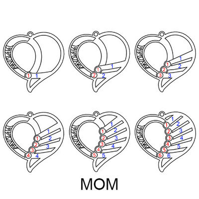 S925 Sterling Silver Love Personalized Custom Name Letter Mother'S Birthstones Day Engraved Heart Love Memory Necklace