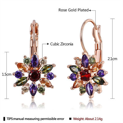 21mm كريستال 2.14g مخصص هوب أقراط OEM استرخى إسقاط هوب أقراط مجوهرات